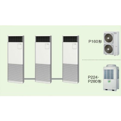 画像1: 東京・茨城・栃木・群馬・埼玉・千葉・神奈川・業務用エアコン　東芝　床置き　スタンドタイプ　同時トリプル　AFSC16055B2　P160（6馬力）　スーパーパワーエコキュープ　三相200Ｖ