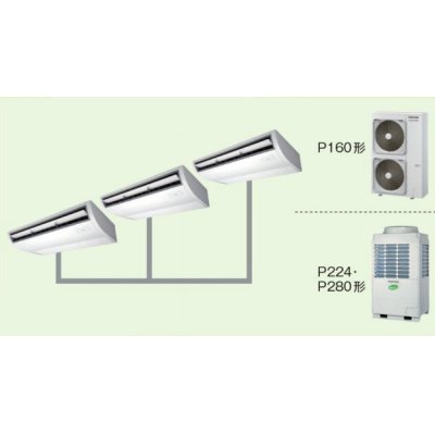 画像1: 東京・茨城・栃木・群馬・埼玉・千葉・神奈川・業務用エアコン　東芝　天井吊形　同時トリプル　ワイヤレス　リモコン　ACEE28075X2　P280（10馬力）　スマートエコR　三相200V　