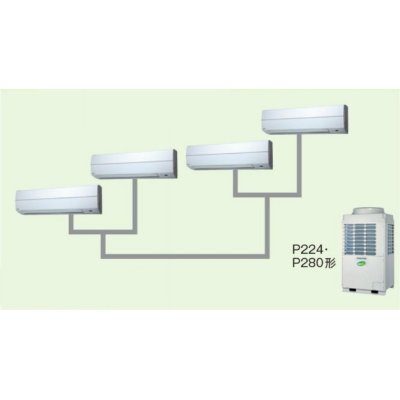 画像1: 東京・茨城・栃木・群馬・埼玉・千葉・神奈川・業務用エアコン　東芝　かべかけ　同時ダブルツイン　ワイヤードリモコン　一発節電　AKEF22455A　P224（8馬力）　スマートエコR　三相200V